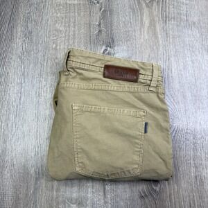 Briglia 1949 Slim Chino Pants Made In Italy Size 52 32x29 Brown 5 Pocket
